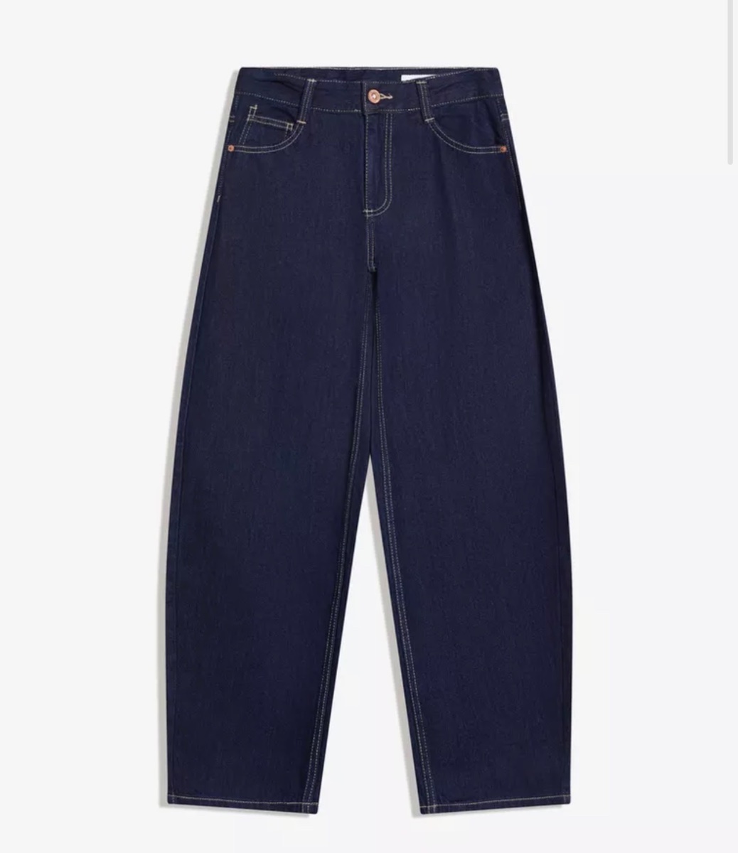 ג'ינס BAGGY BARREL בגזרה נמוכה מברשקה Bershka מידה 40 — תמונה 2 מתוך 3